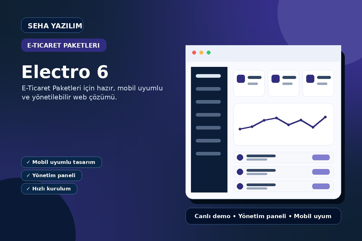 Electro 6 açıklayıcı ürün görseli