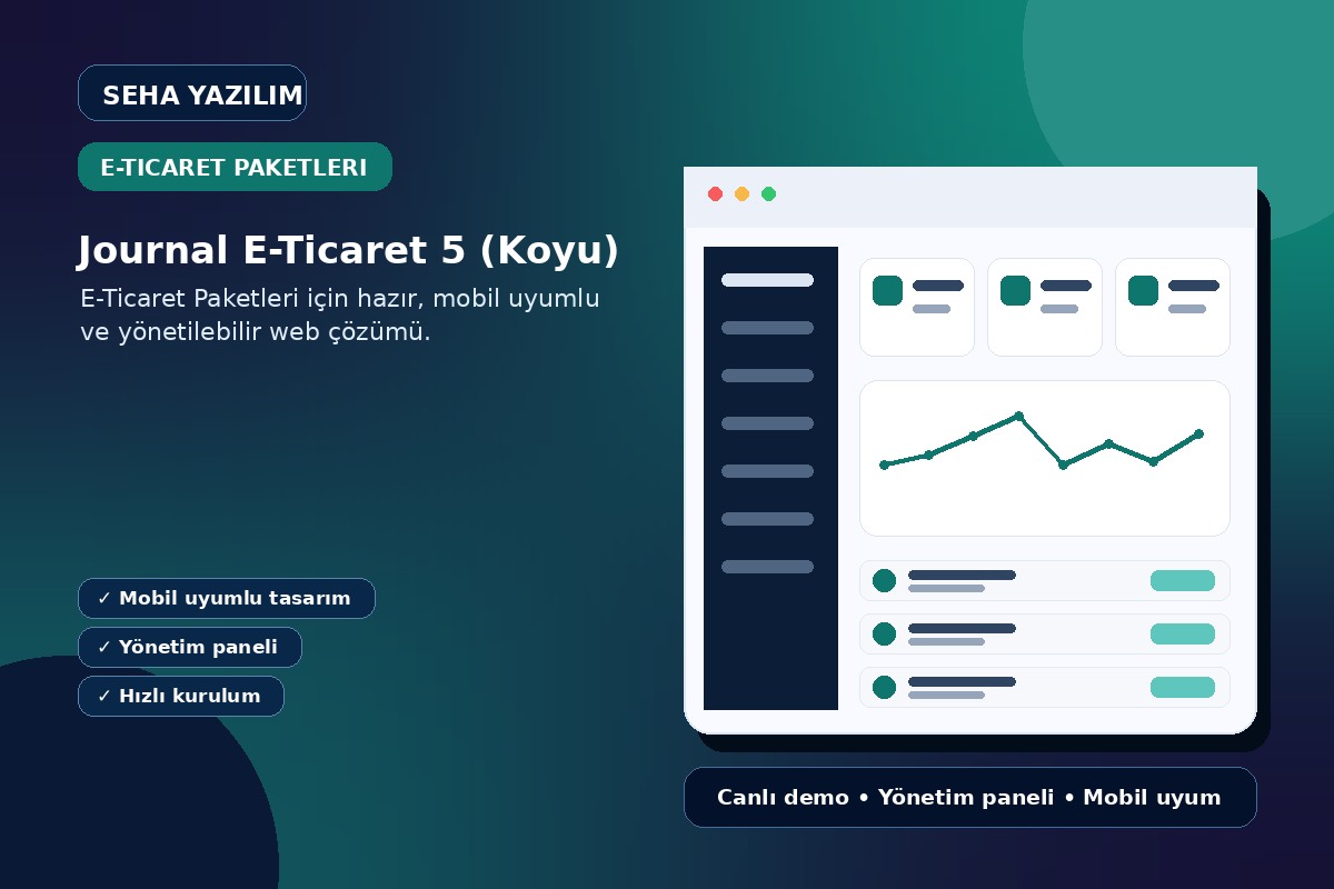 Journal E-Ticaret 5 (Koyu) görseli