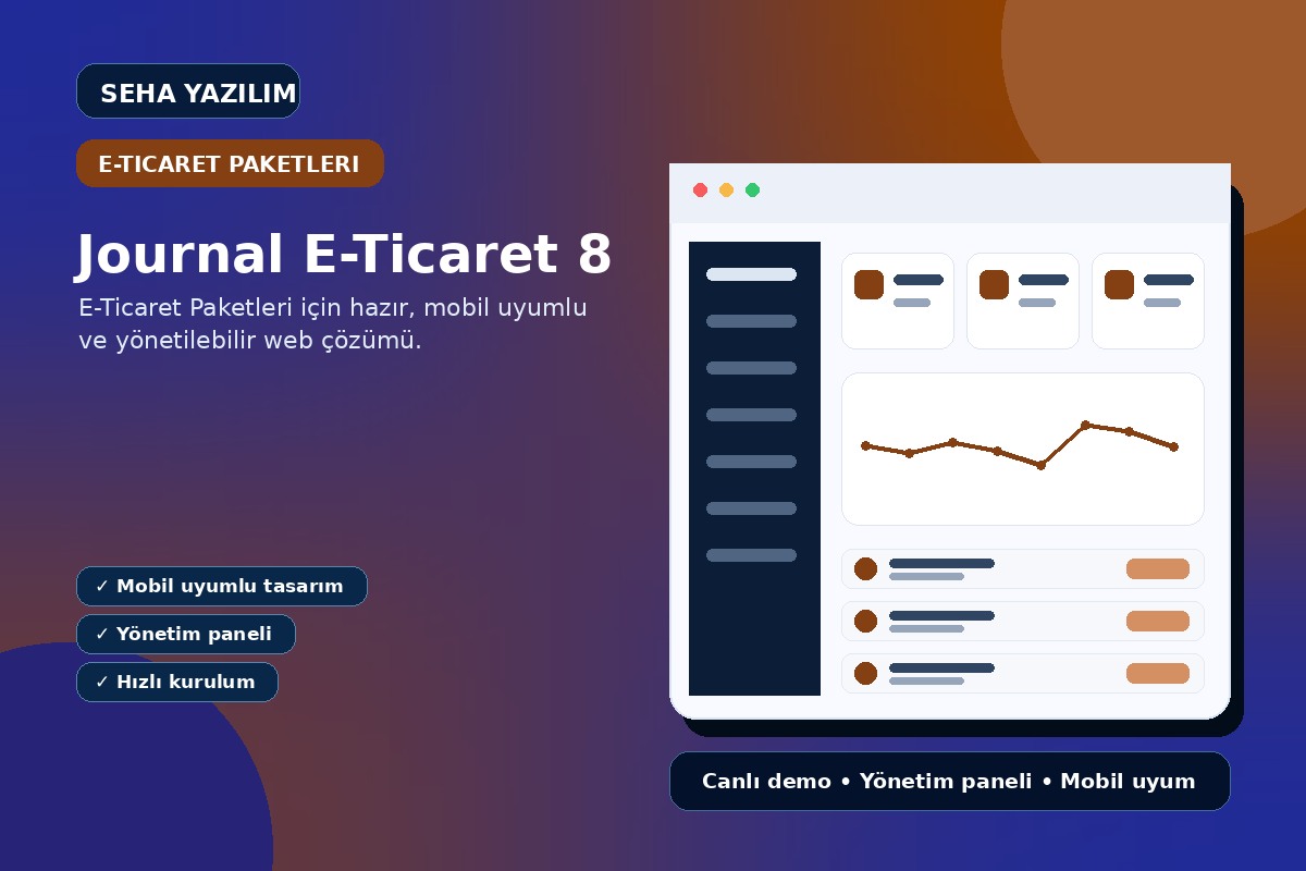 Journal E-Ticaret 8 açıklayıcı ürün görseli