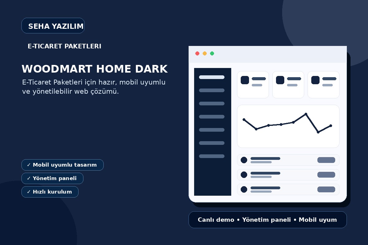 WOODMART HOME DARK açıklayıcı ürün görseli