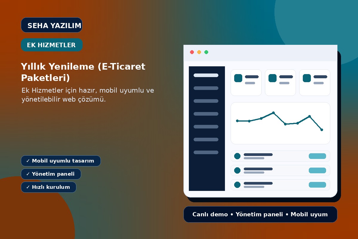 Yıllık Yenileme (E-Ticaret Paketleri) görseli