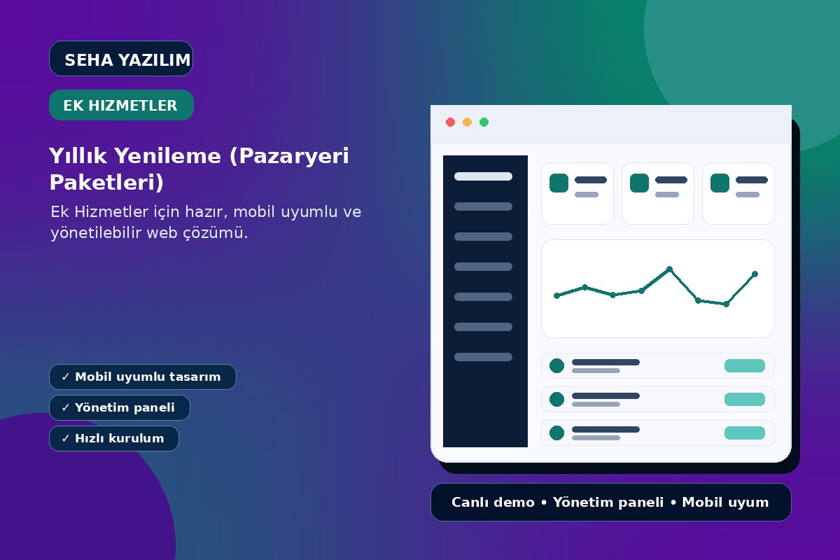 Yıllık Yenileme (Pazaryeri Paketleri) görseli