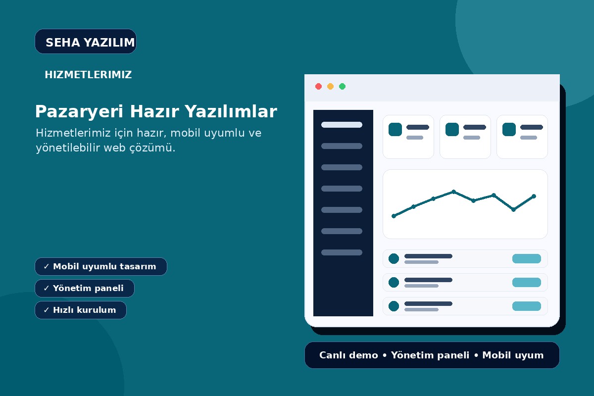 Pazaryeri Hazır Yazılımlar görseli