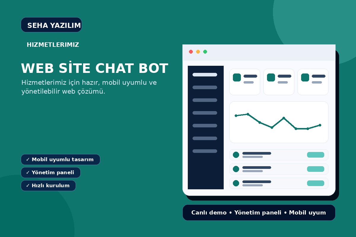 WEB SİTE CHAT BOT görseli