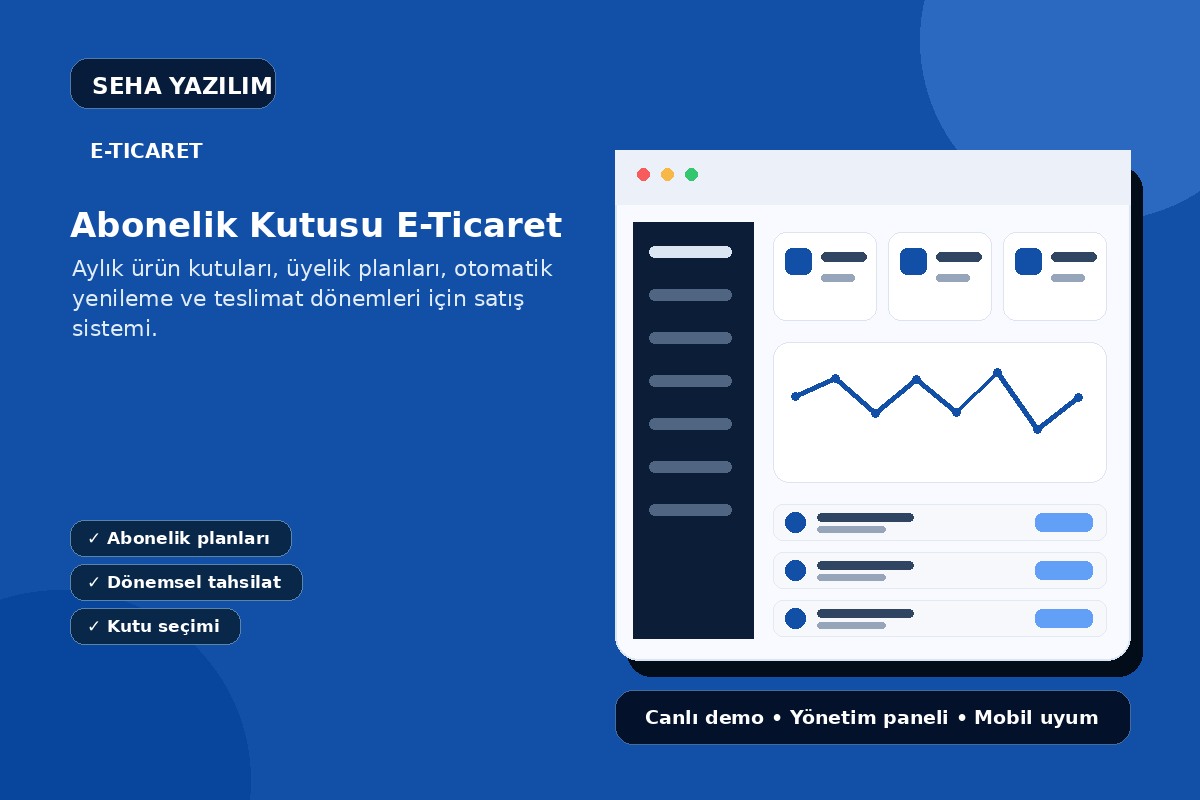 Abonelik Kutusu E-Ticaret açıklayıcı ürün görseli