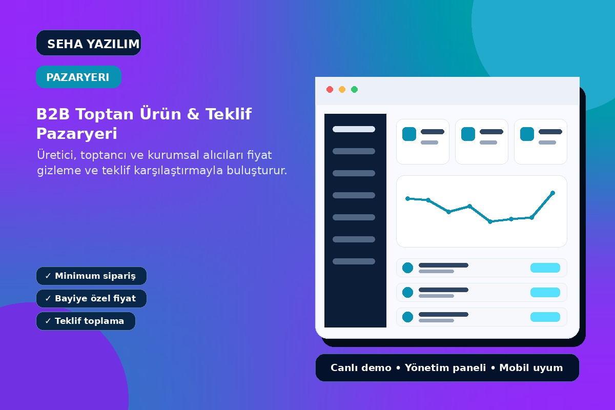 B2B Toptan Ürün & Teklif Pazaryeri görseli