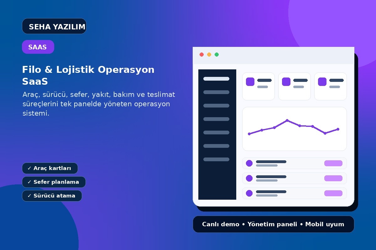 Filo & Lojistik Operasyon SaaS görseli