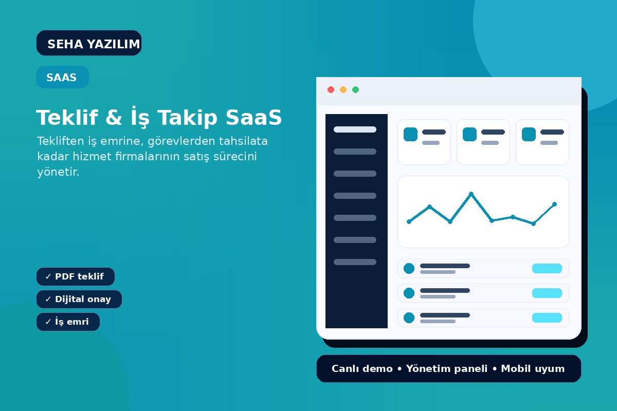 Teklif & İş Takip SaaS görseli