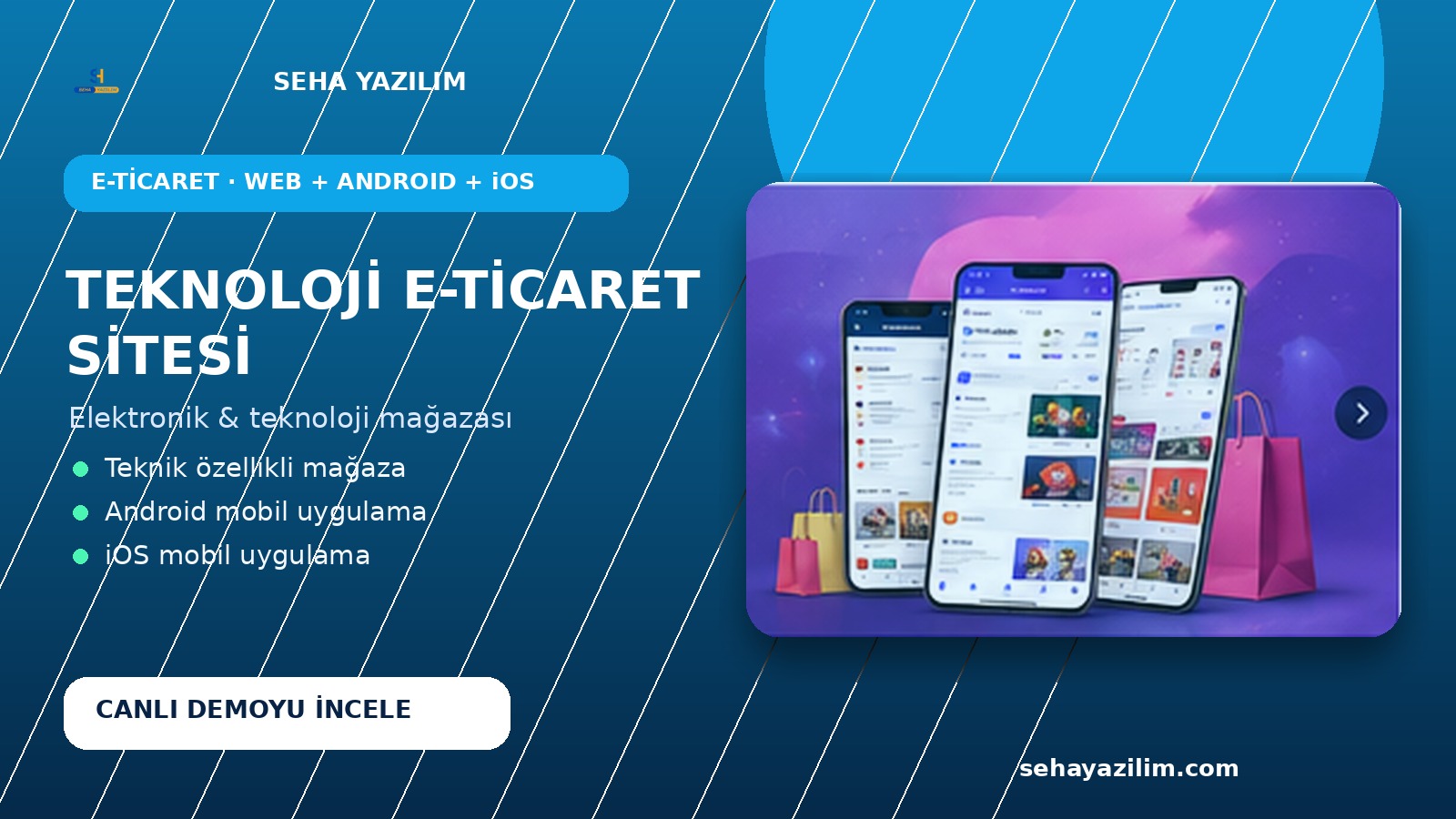 TEKNOLOJİ E TİCARET SİTESİ görseli