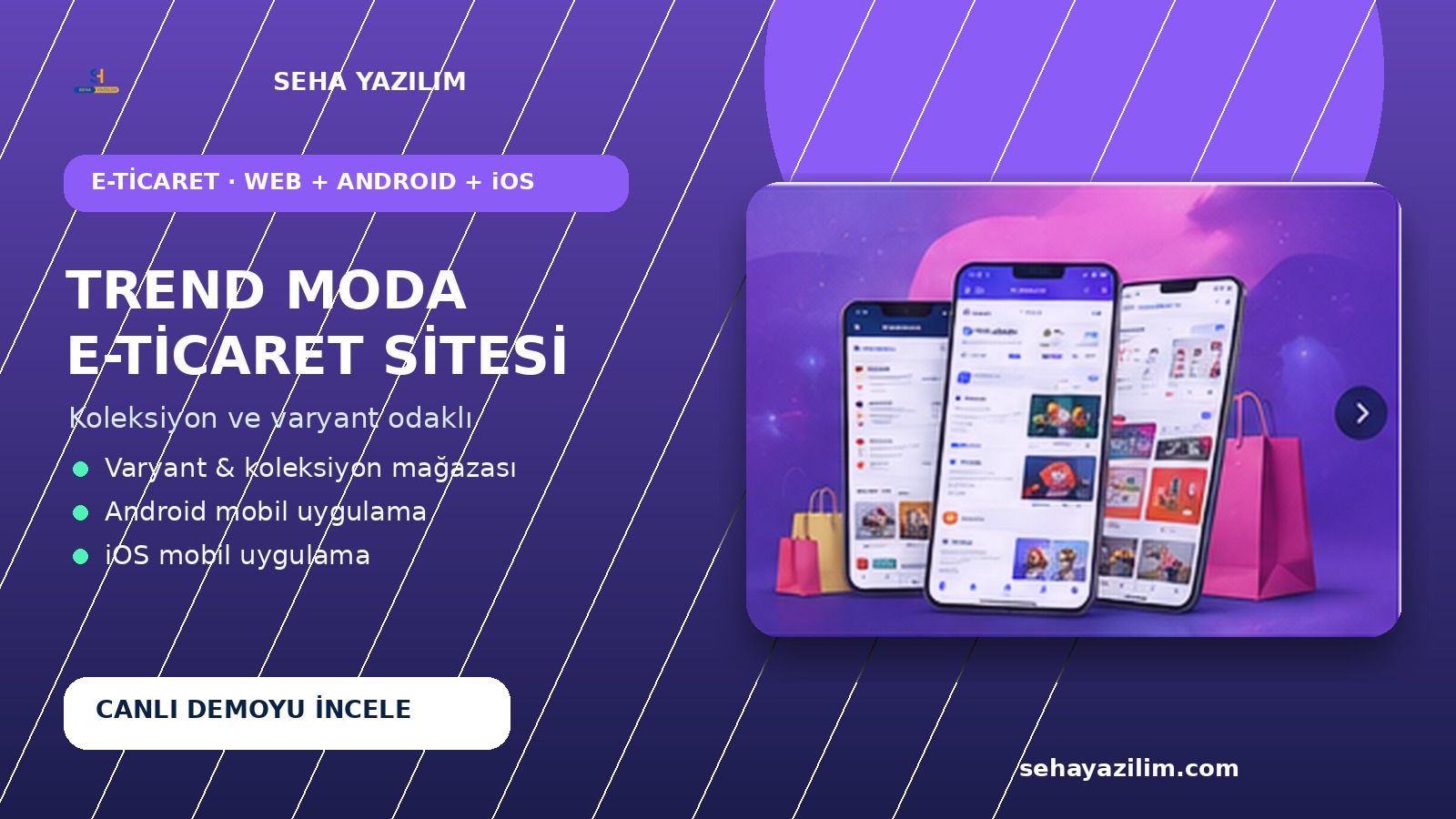 TREND MODA E TİCARET SİTESİ görseli
