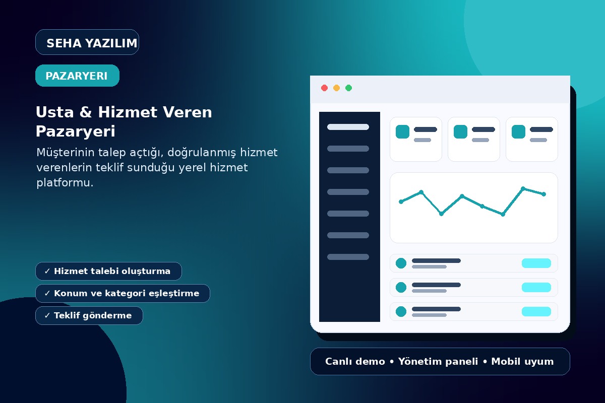 Usta & Hizmet Veren Pazaryeri açıklayıcı ürün görseli
