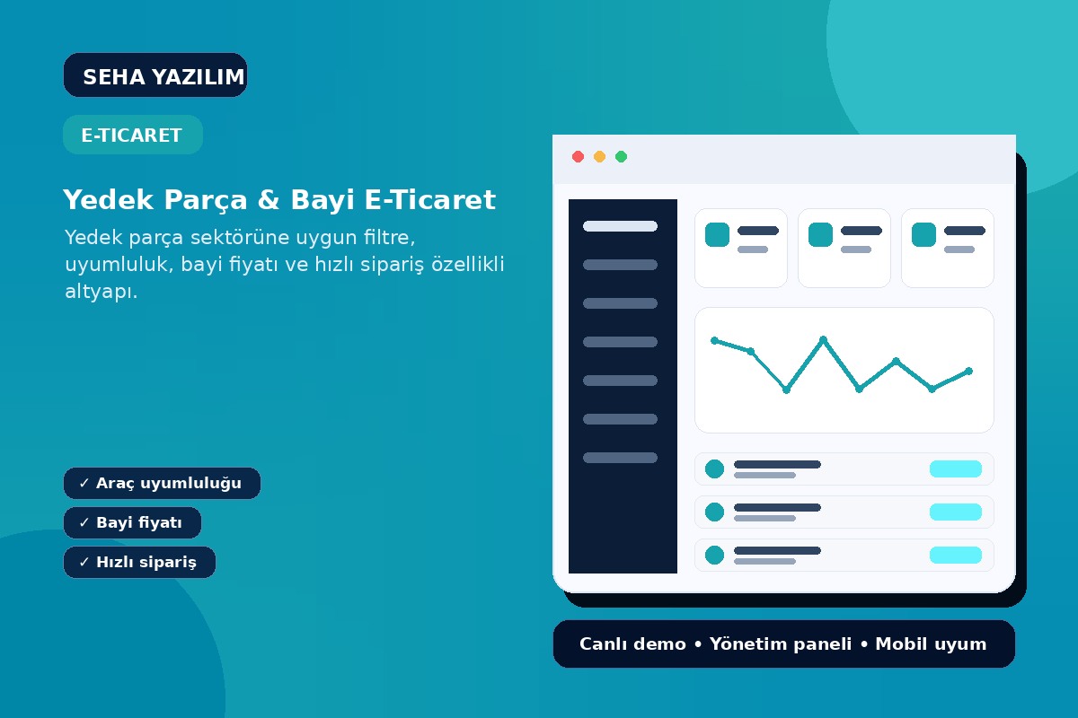 Yedek Parça & Bayi E-Ticaret görseli
