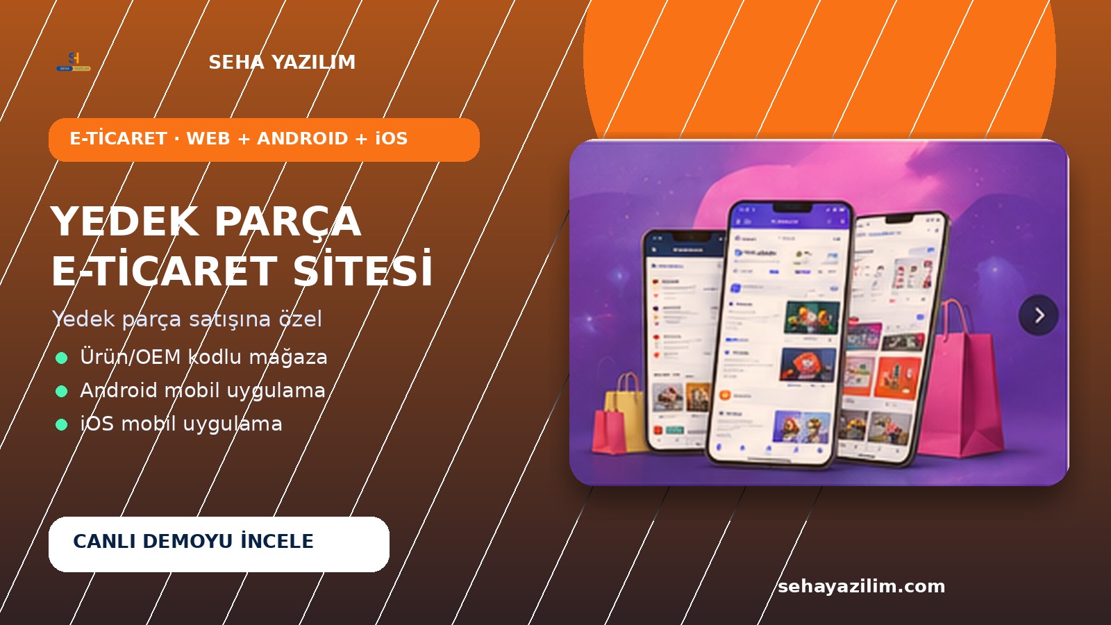YEDEK PARÇA E TİCARET SİTESİ görseli