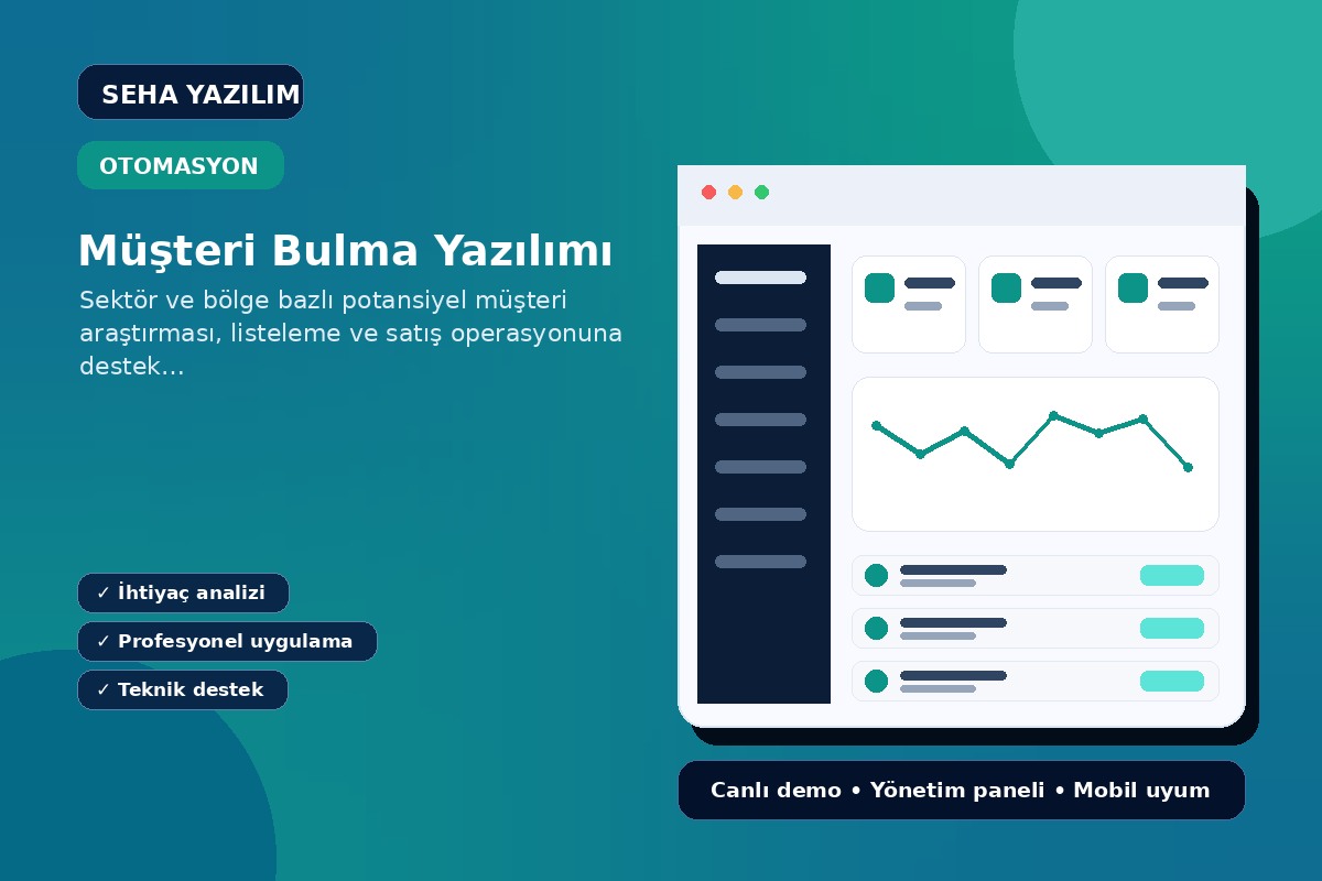 Müşteri Bulma Yazılımı ürün görseli